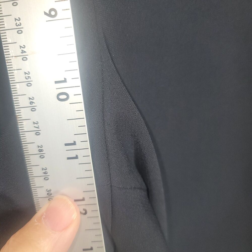 VTG Jones New York Women's Size 8 Black High-Waisted Straight Leg Dress Pants - Picture 6 of 8